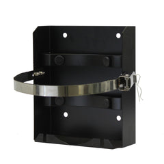 Flame King front view of bracket showing secure tank hold and peace of mind
