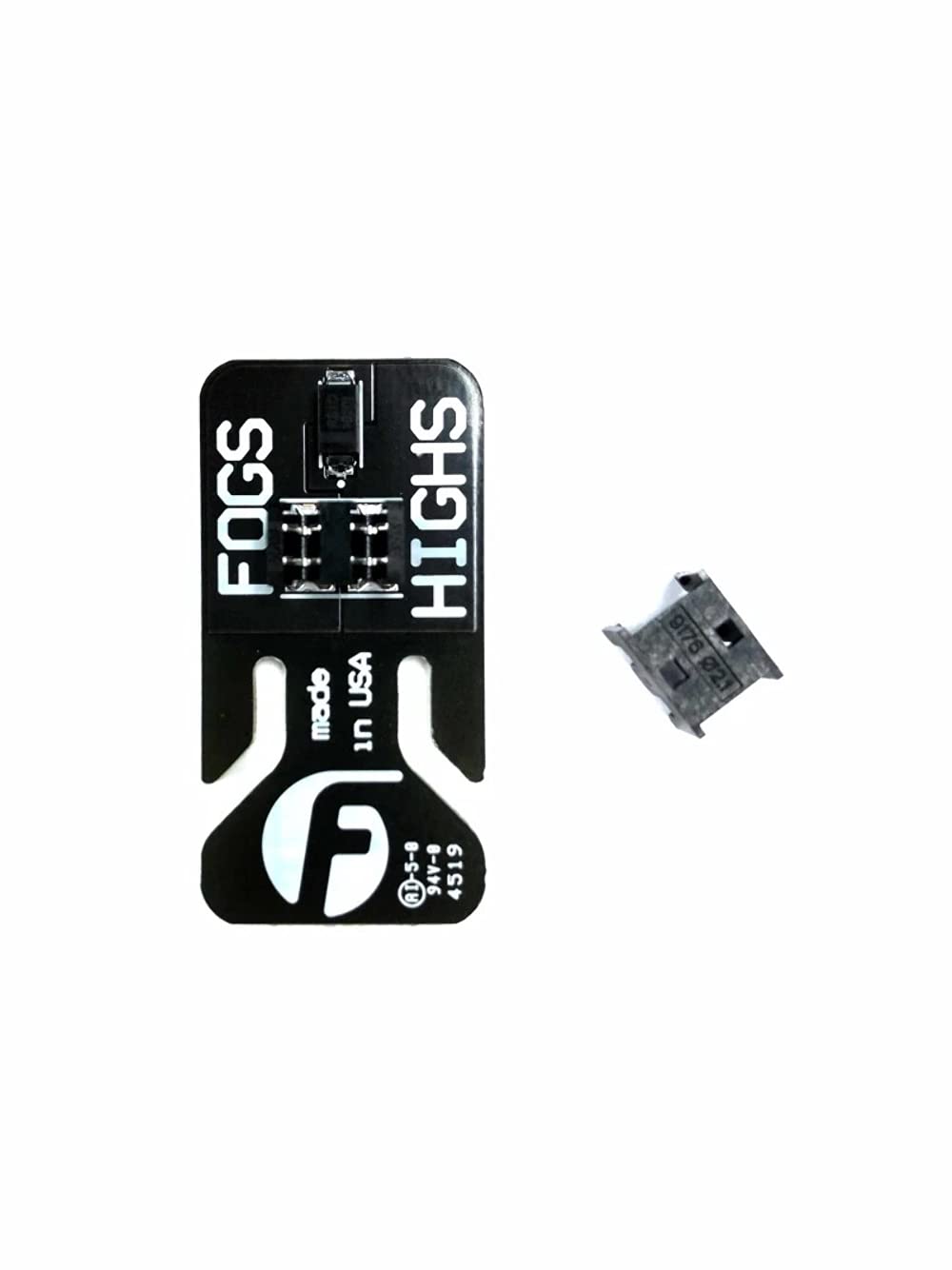 Fleece Performance module installed in vehicle illustrating discreet mounting and restored fog lamp function benefit