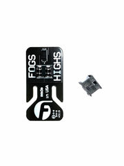 Fleece Performance module installed in vehicle illustrating discreet mounting and restored fog lamp function benefit