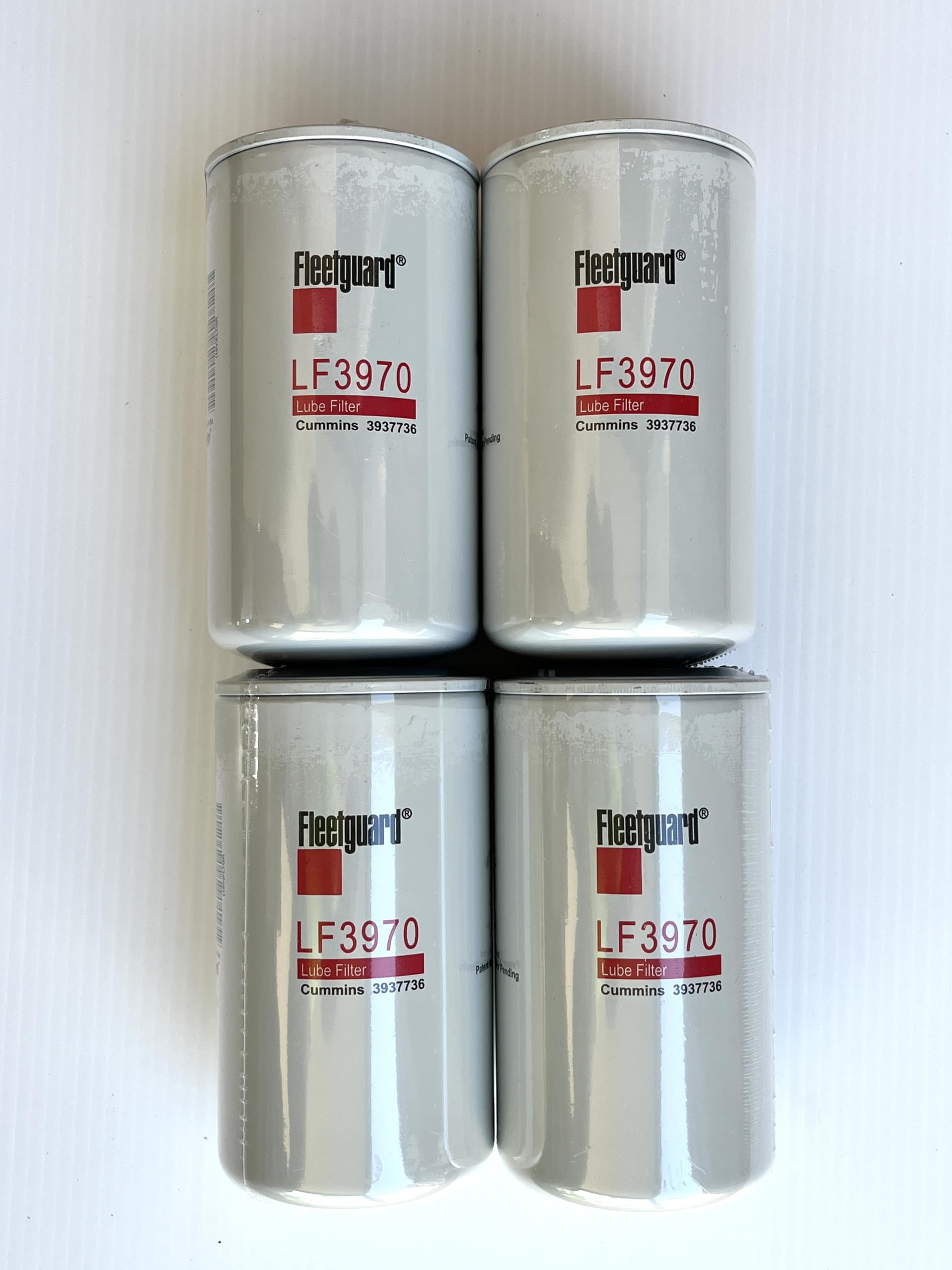 Fleetguard LF3970 front view showing label and reliable filtration