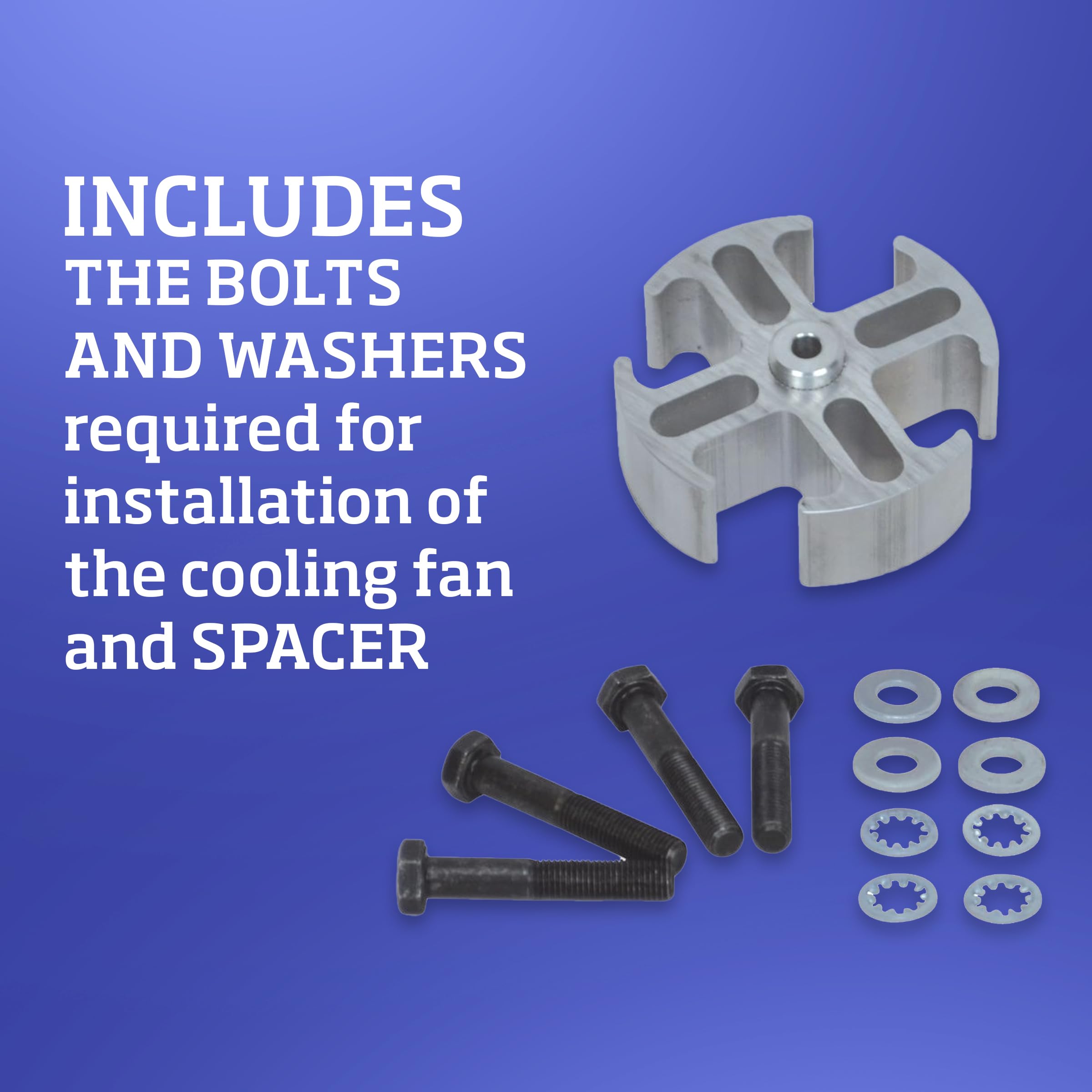 Flex-A-Lite included bolts and washers displayed for quick, complete installation