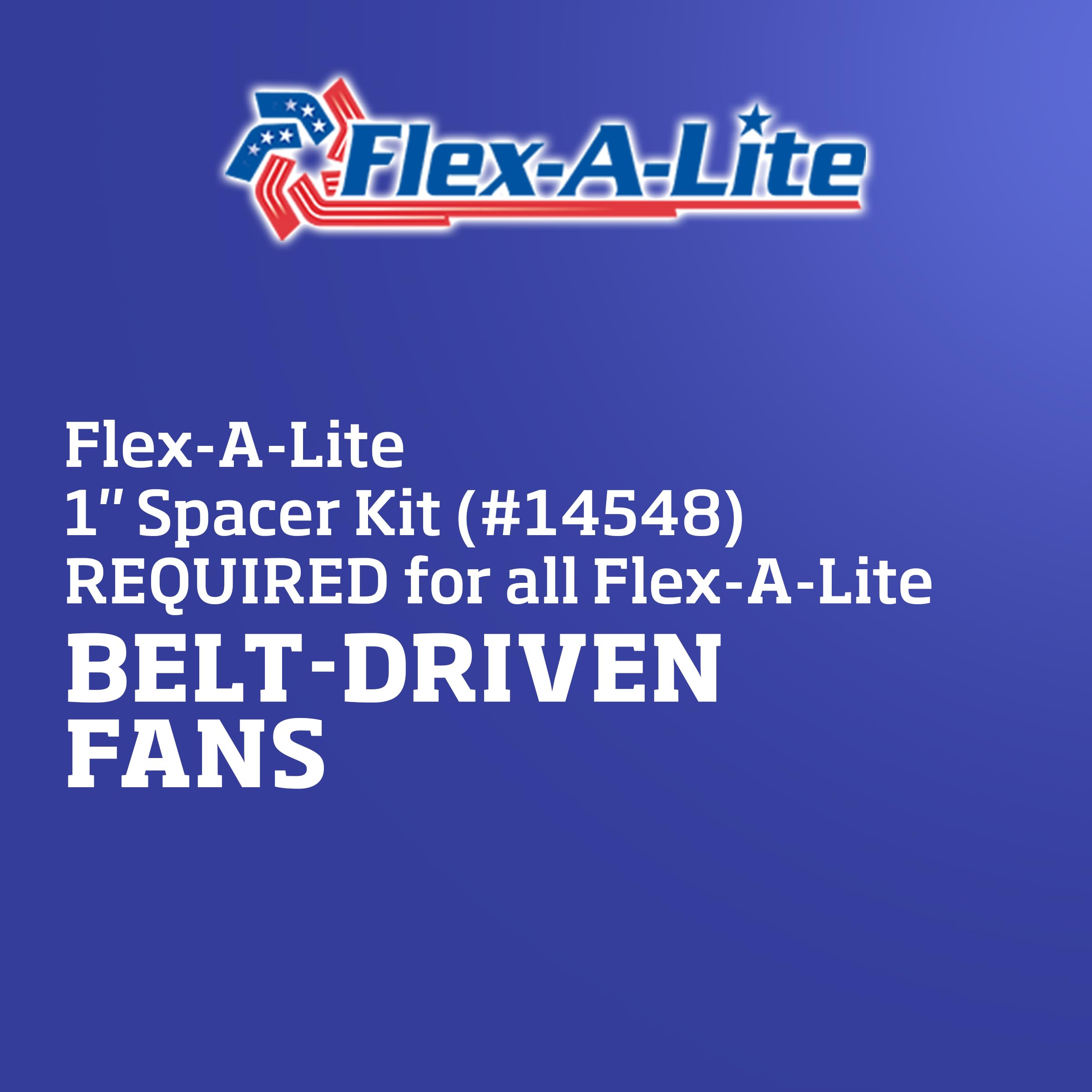 Flex-A-Lite product packaging and label detail highlighting model 14548 and warranty