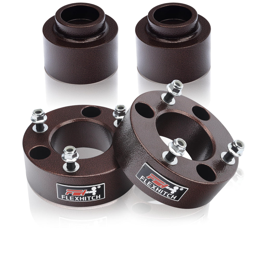 FlexHitch front spacer close-up showing precise machining and fit benefit