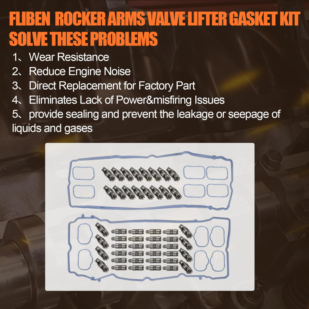 FLIBEN parts installed in engine bay demonstrating correct fit and quieter valve train