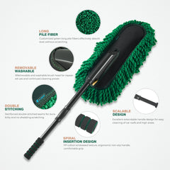 FLORICH extended handle reaching high truck roof for easier cleaning