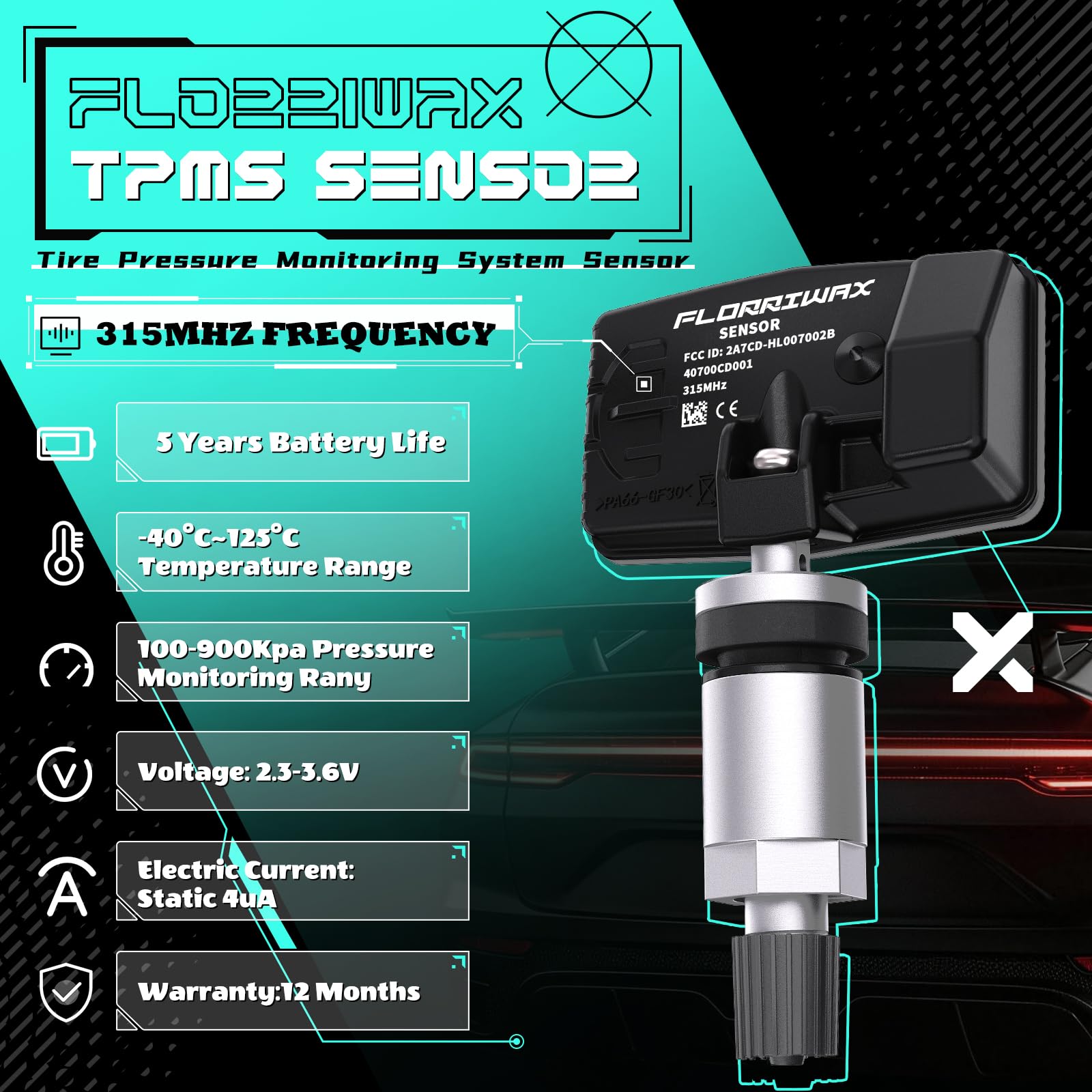 FLORRIWAX sensor mounted on valve stem demonstrating direct-fit reliability