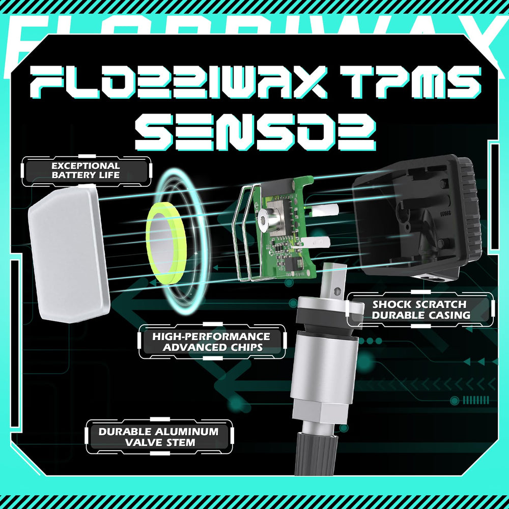FLORRIWAX sensor label with OE numbers aiding correct model matching