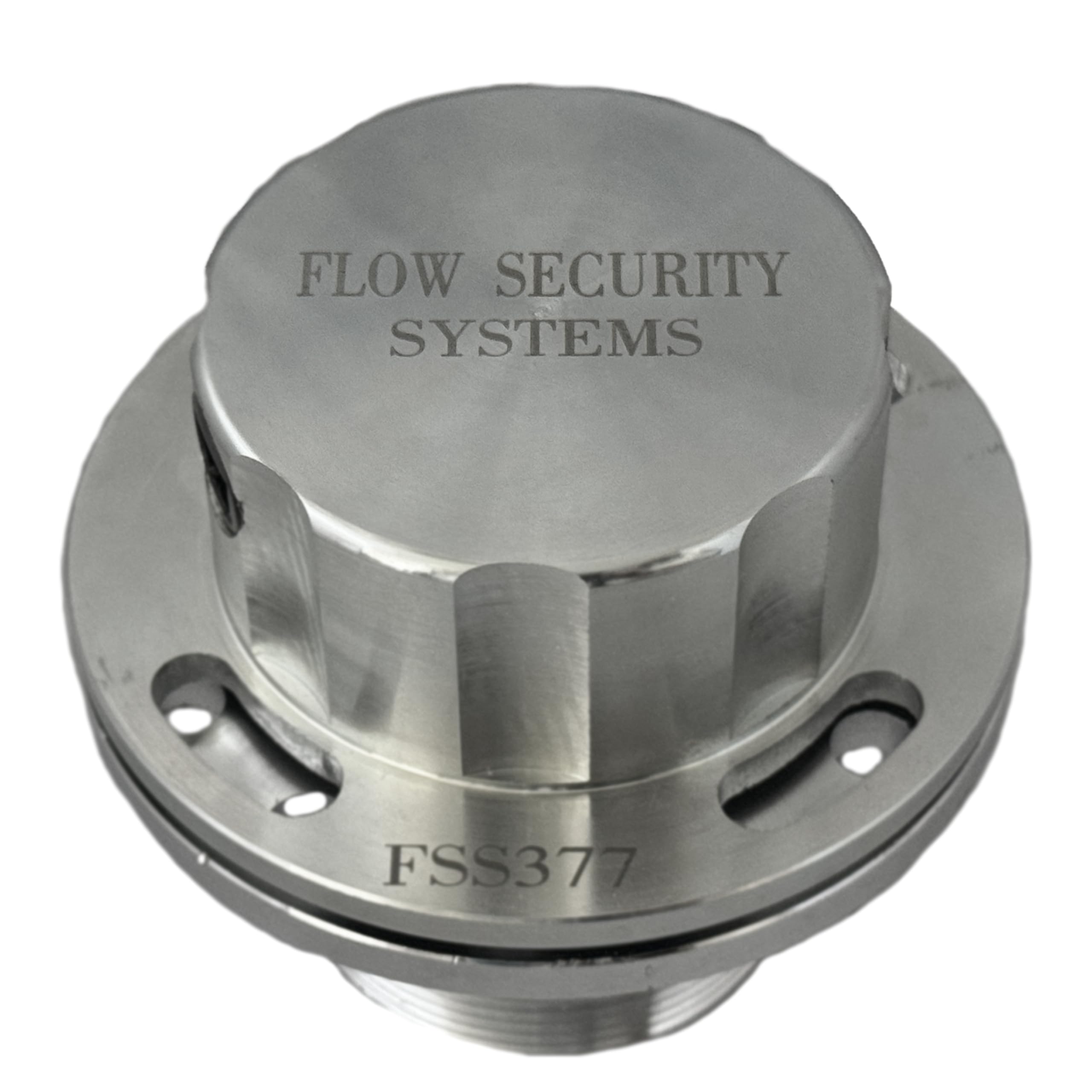 Flow Security Systems carbon steel finish highlighting hardened construction and longevity