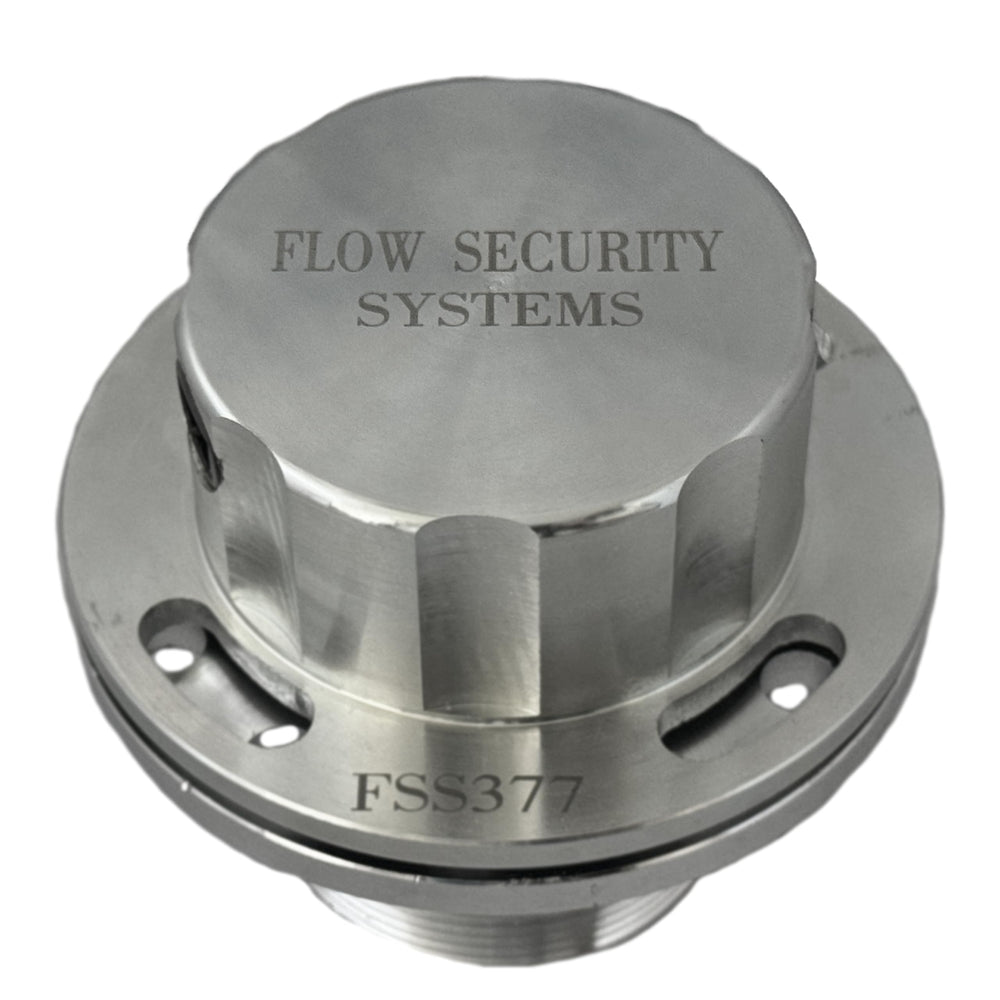 Flow Security Systems carbon steel finish highlighting hardened construction and longevity