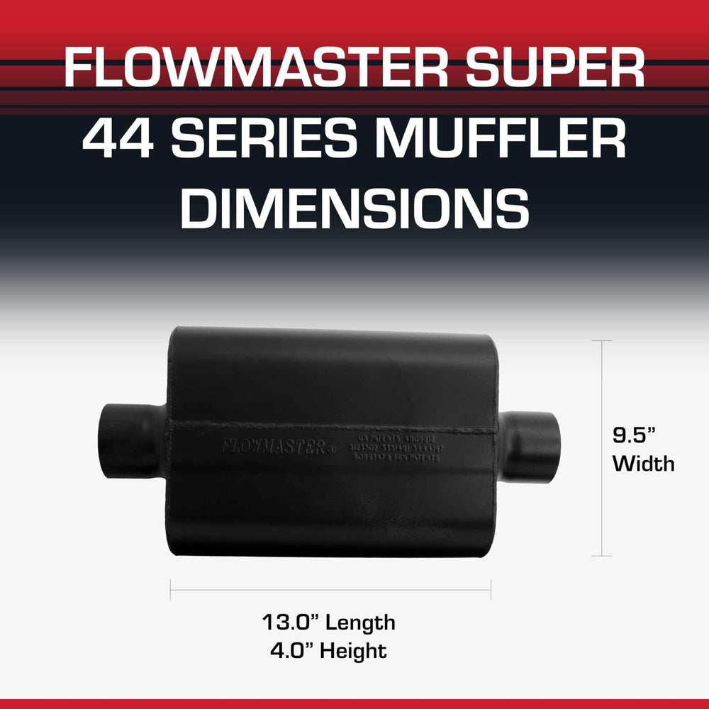 Flowmaster Super 44 aluminized surface texture closeup showing corrosion resistance benefit