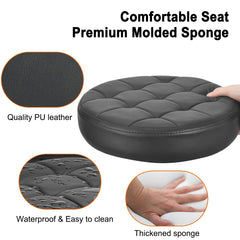 FLOLXNB close-up of padded PU leather seat demonstrating comfort