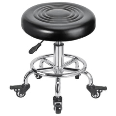 FLOLXNB front view of rolling stool showing compact design and cushioned comfort