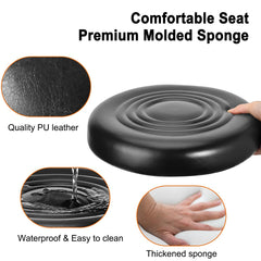 FLOLXNB close-up of PU leather seat highlighting easy cleaning and soft padding