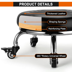FLOLXNB view under seat showing caster assembly and durable bearing construction