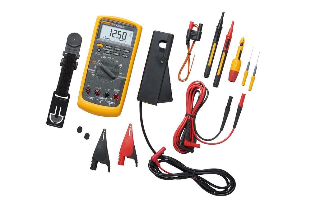 Fluke 88 V/A front view showing controls and clear display for reliable diagnostics
