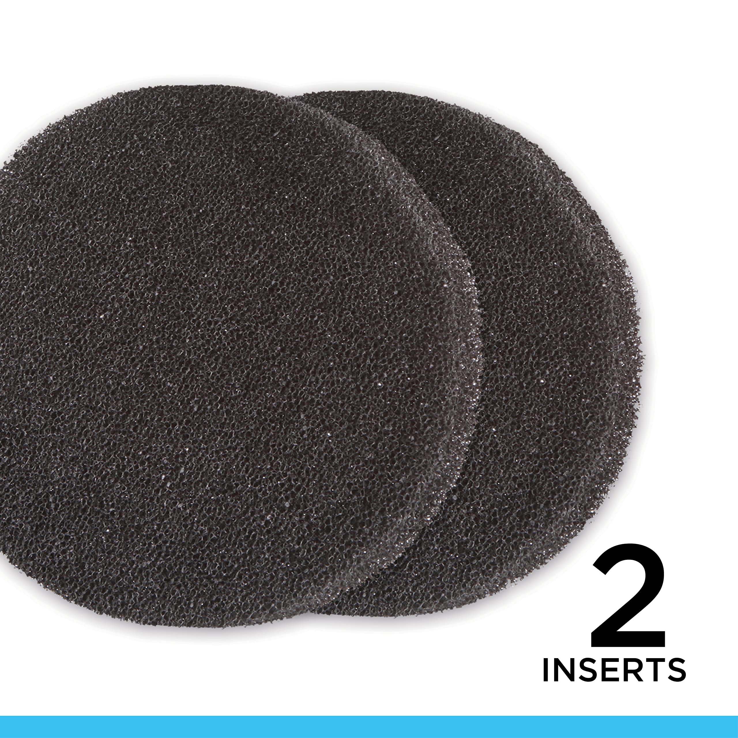 Fluval close-up of foam texture showing carbon infusion for effective particle and odor removal