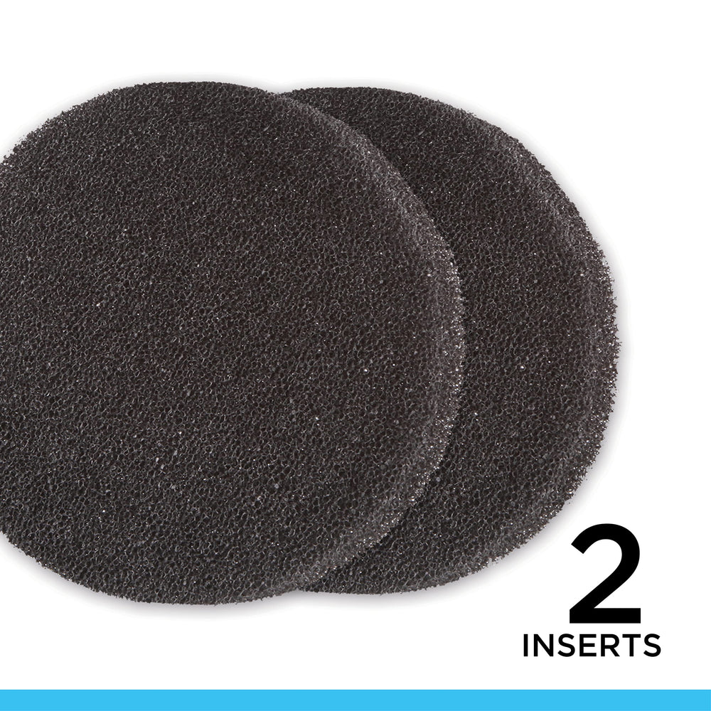 Fluval close-up of foam texture showing carbon infusion for effective particle and odor removal