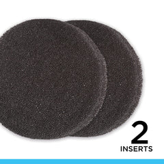 Fluval close-up of foam texture showing carbon infusion for effective particle and odor removal