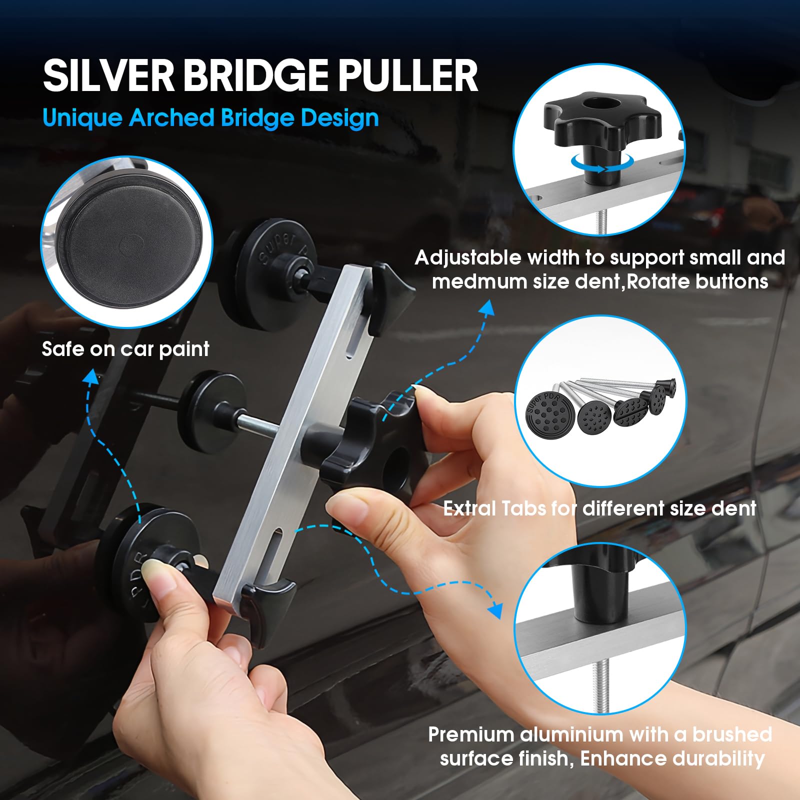 Fly5D adjustable golden dent lifter detail, precise control for medium-sized dings