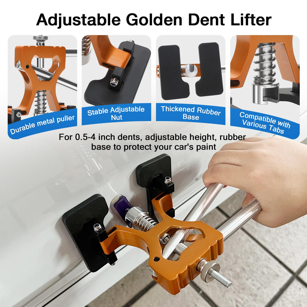 Fly5D slide hammer close-up with reinforced steel build for powerful dent pulling