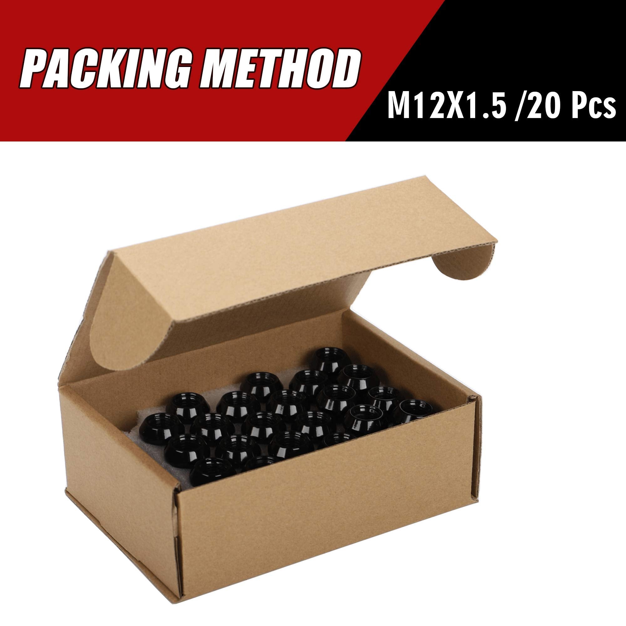 FLYCLE black finish on lug nut reflecting corrosion resistance and sleek appearance