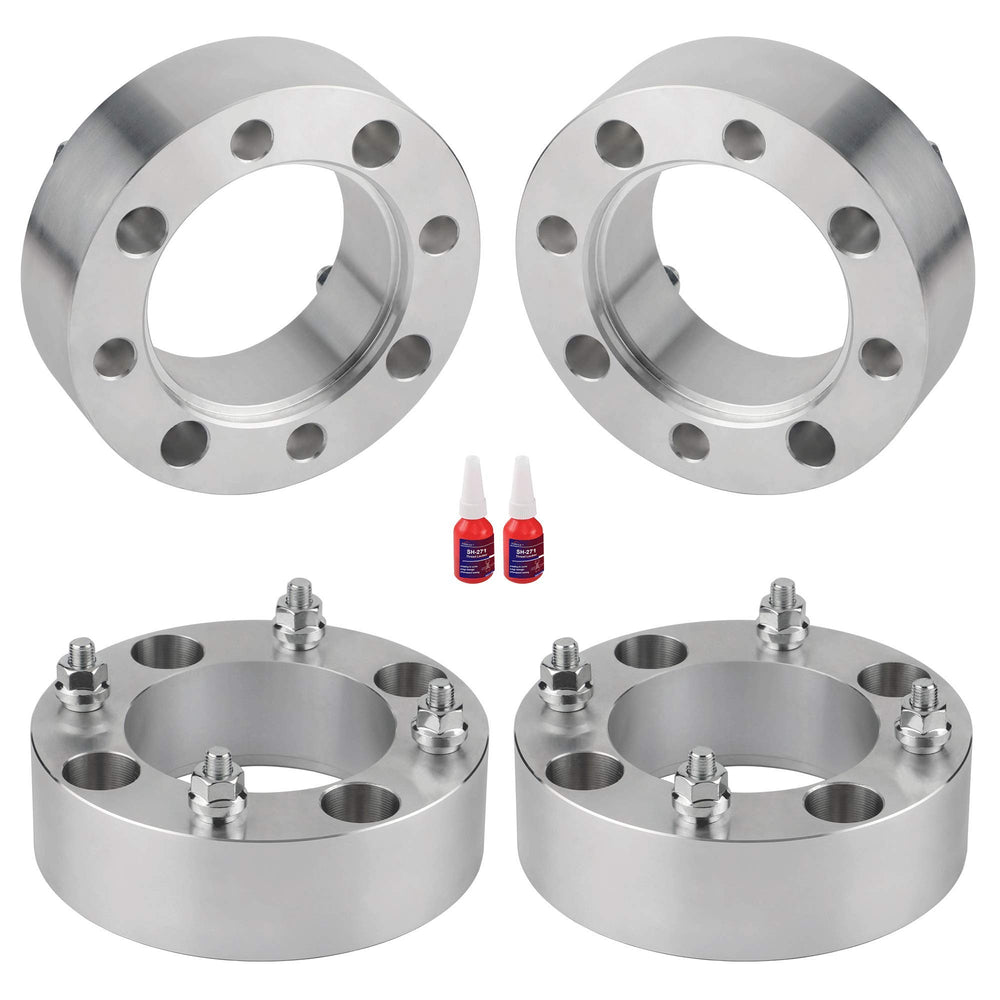 FLYCLE front view of four spacers showing complete kit and fitment benefit