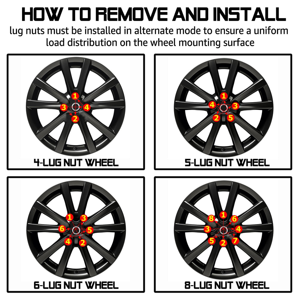 FLYCLE lug nuts installed on wheel, showcasing finished look and secure mounting