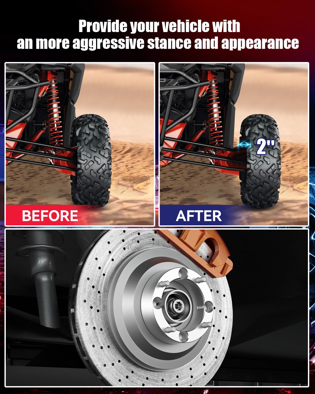 FLYCLE detail of included threadlocker and 12.9 grade studs for strong, vibration-free hold
