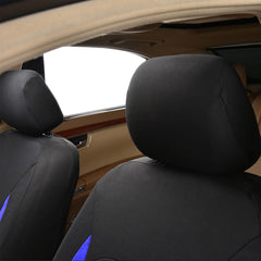 Flying Banner seat cover airbag cutout maintaining safety access