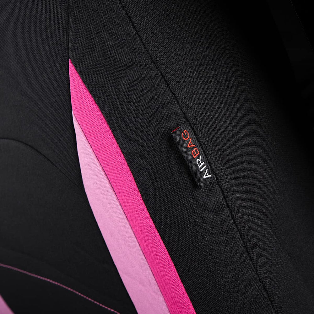 Flying Banner airbag seam detail showing compatibility and safe deployment