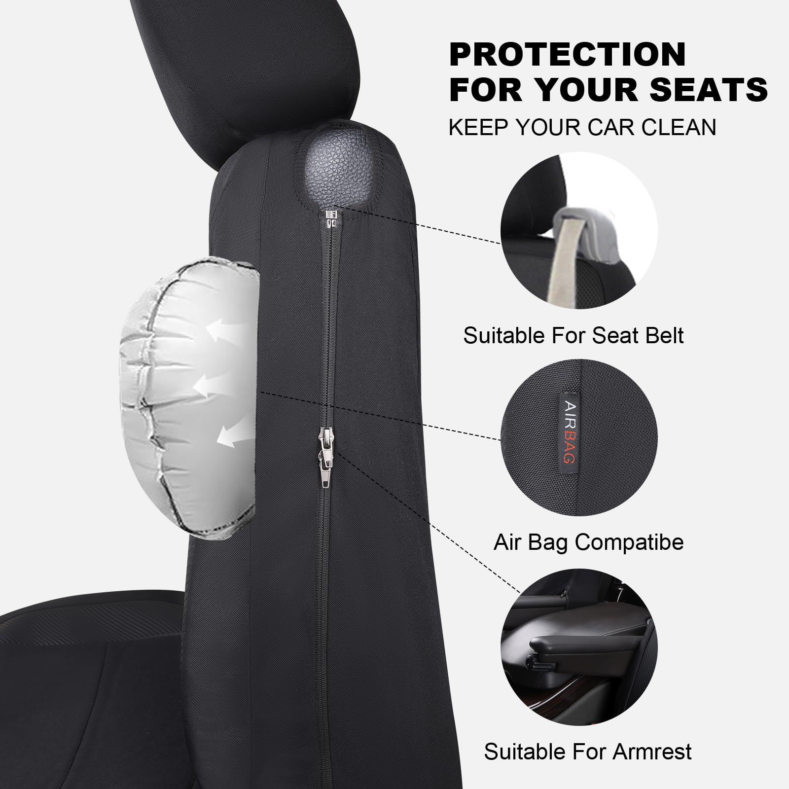 Flying Banner installed covers inside car showing neat fit and everyday use benefit