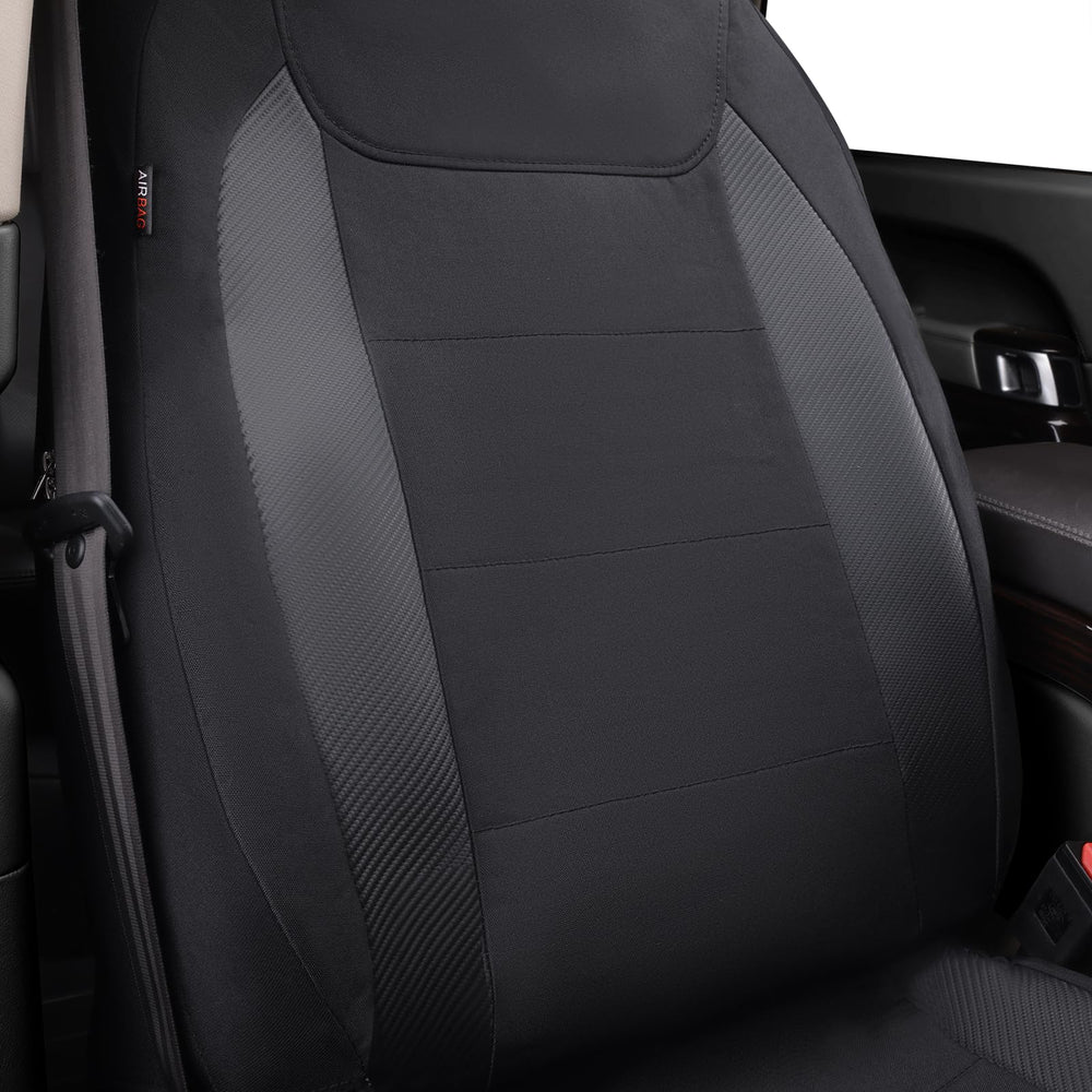 Flying Banner reinforced shoulder seatbelt slot preserving belt access and safety