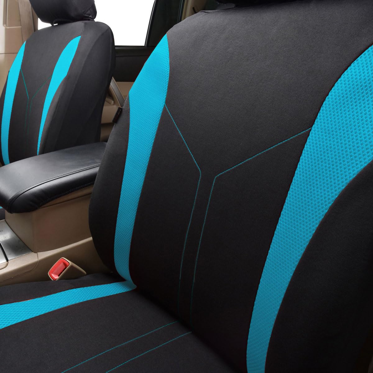 Flying Banner fully covered seat back protecting from cargo scuffs