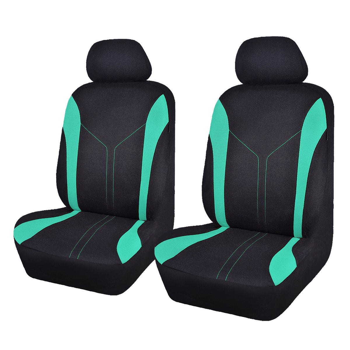 Flying Banner front seat covers full view showing renovated interior benefit