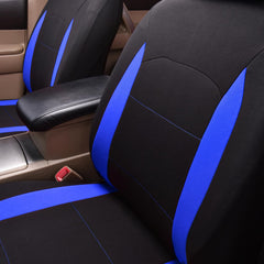 Flying Banner headrest covers close-up for neat seat finish