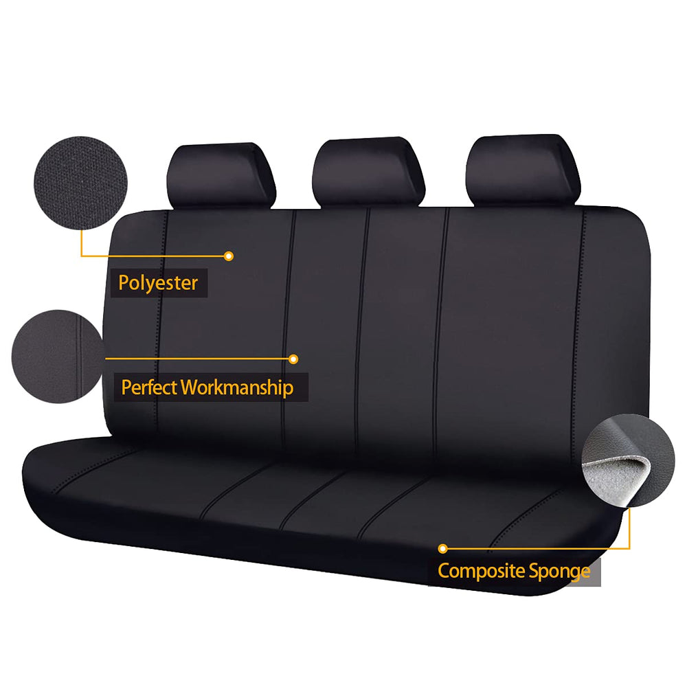 flying banner rear bench installed in car showing quick upgrade and tidy interior benefit
