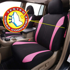 Flying Banner side profile showing snug seat fit and secure coverage