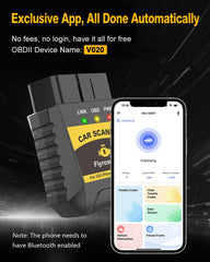 FlyroadUp displaying live data on smartphone for real-time engine monitoring benefit
