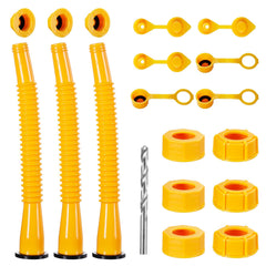FOANRIY front packaging showing three yellow long spouts and accessories for quick identification and convenience