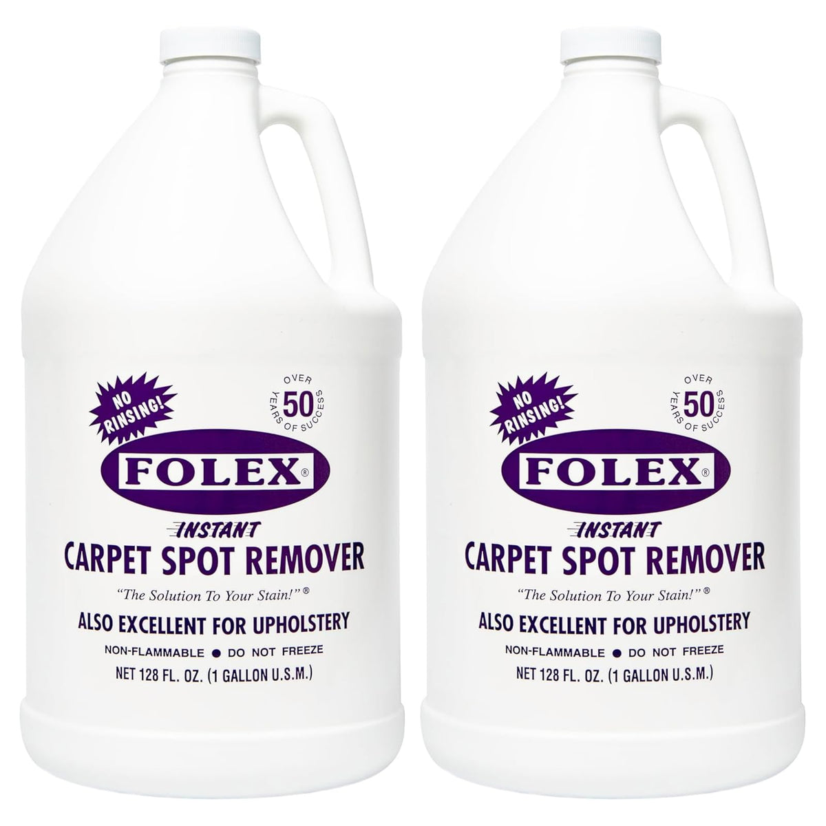 FOLEX gallon front label showing product name and stain-removal benefit