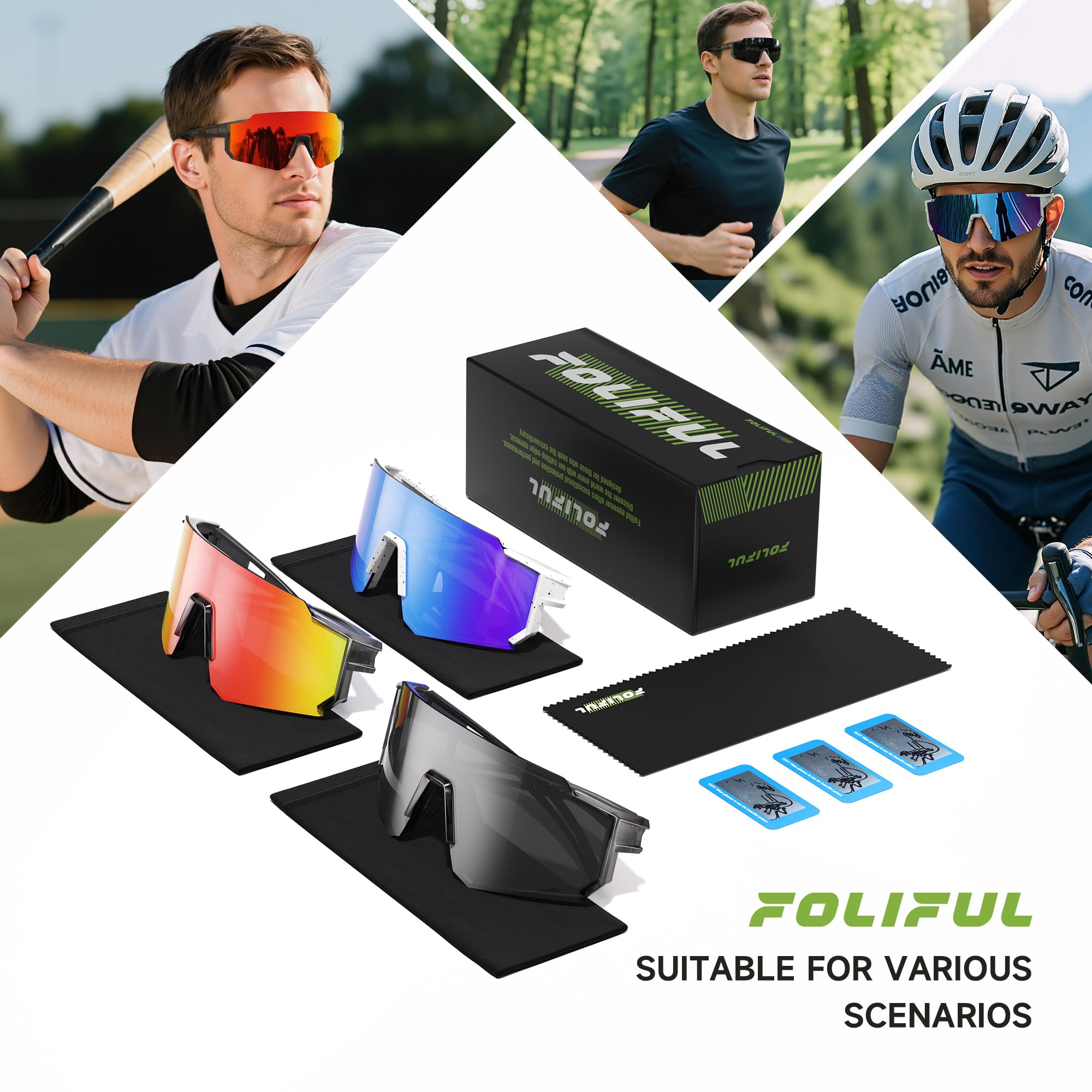Foliful sunglasses in hand to show scale and lightweight comfort