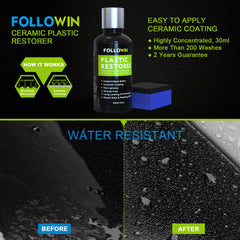 FOLLOWIN applied with included sponge showing even coverage and quick buffing