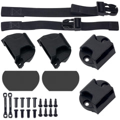 folosem front view of kit showing buckles and straps for quick replacement