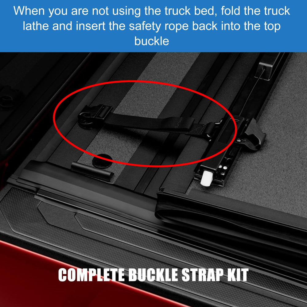 folosem kit installed in truck bed showing secure tonneau cover fastening