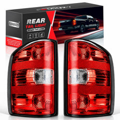 FOMIUZY front view of tail lights showing OEM fit and complete lighting coverage