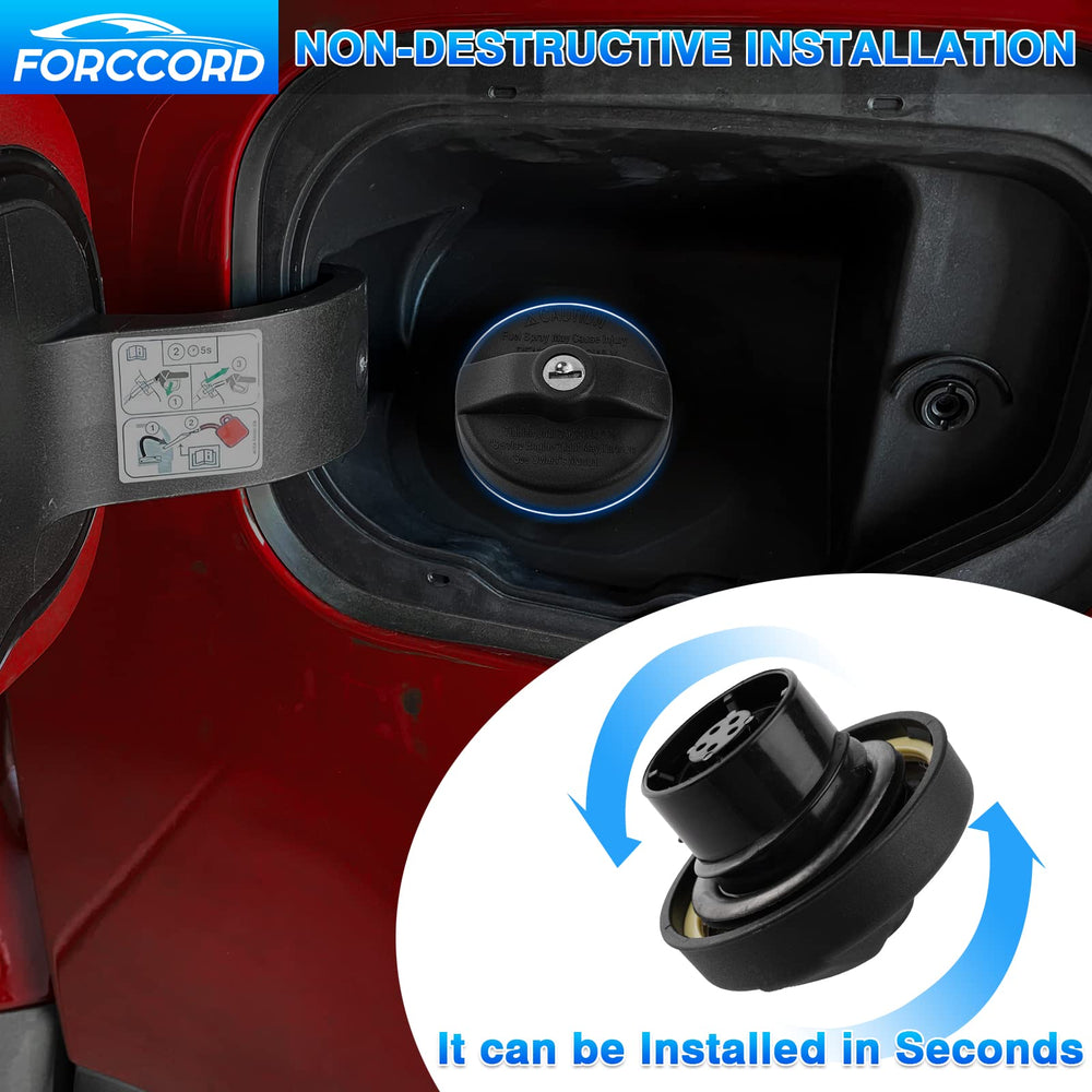 Forccord cap in garage beside tools illustrating DIY quick swap benefit