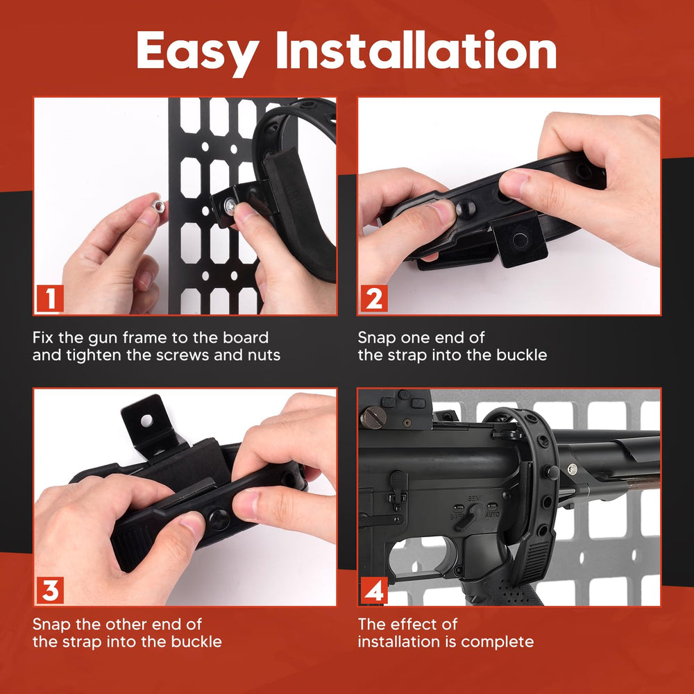 Forccord detail of adjustable strap and buckle holding a barrel securely