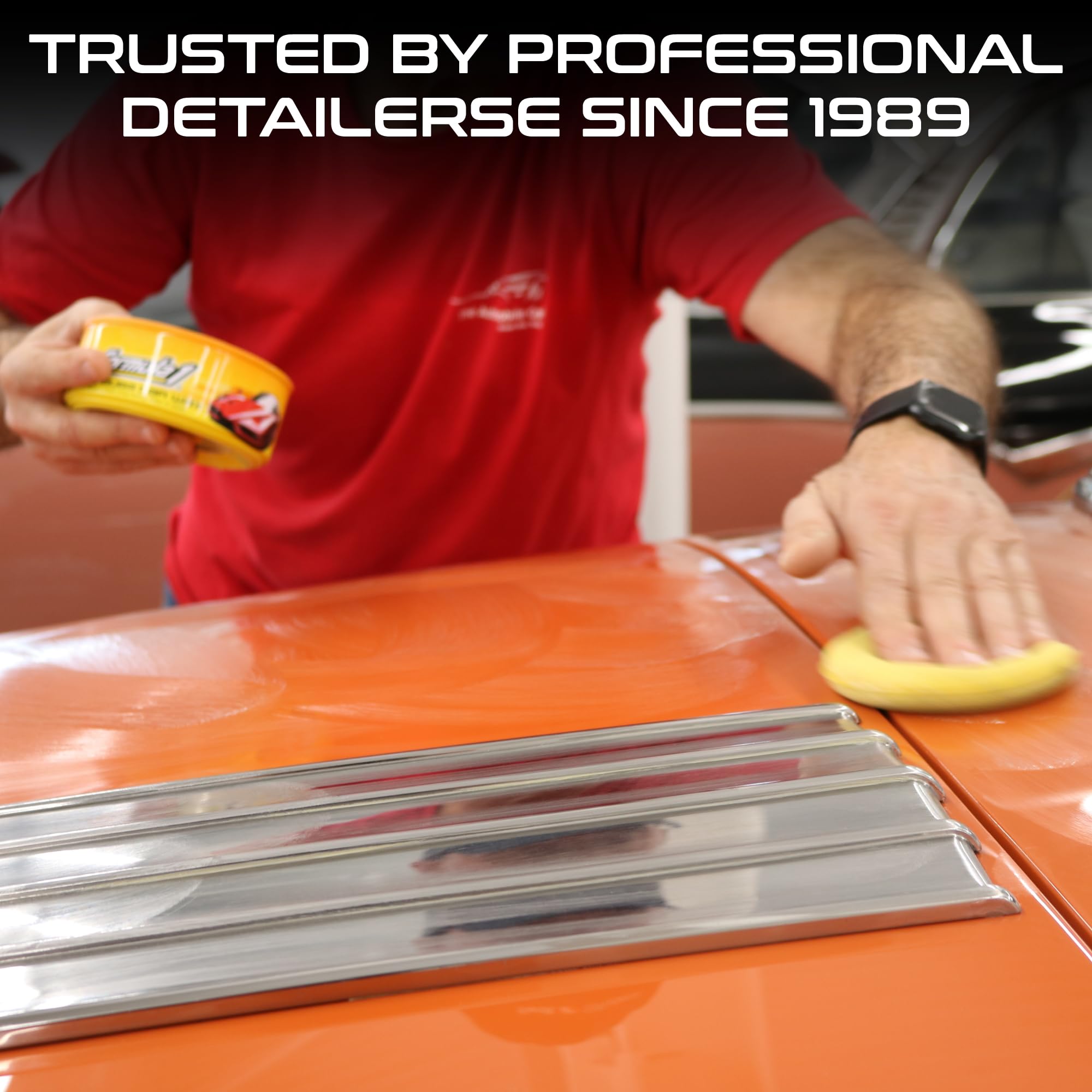 Formula 1 buffed panel showing high gloss finish and enhanced color depth