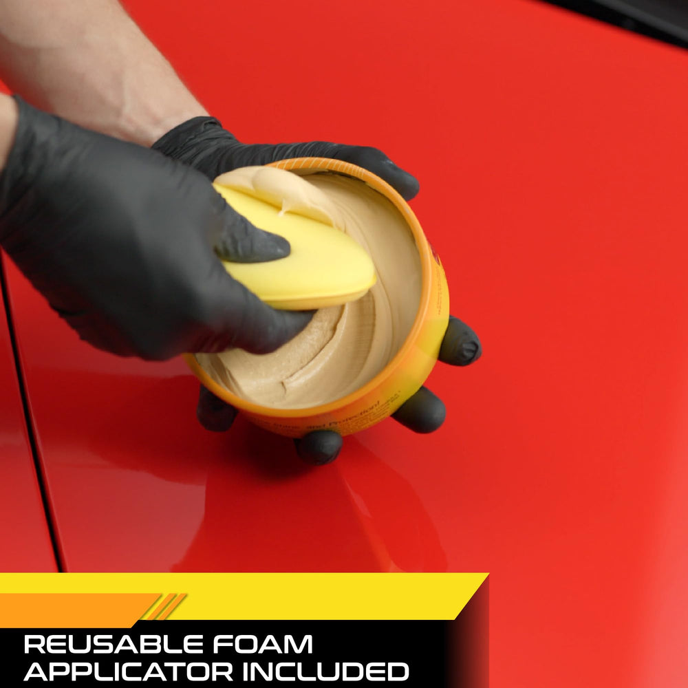 Formula 1 close-up of polished surface highlighting micropolisher clarity