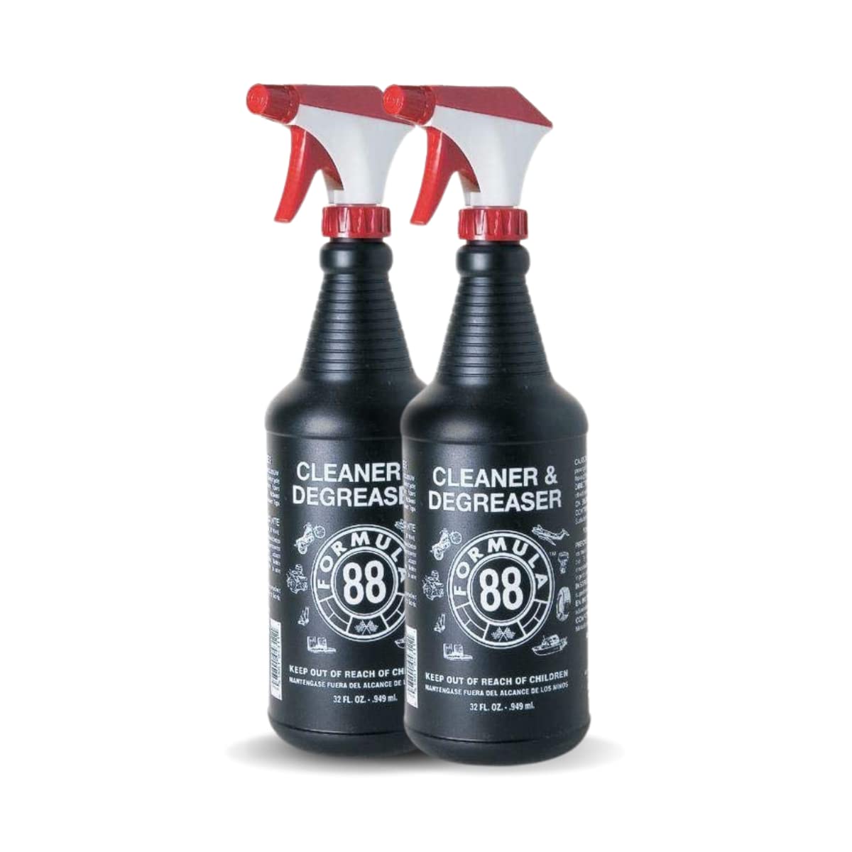 Formula 88 bottle front label showing product name and size for clear identification
